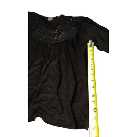 Lucky Brand Women's Size Small Black Blouson Pull over Blouse - Picture 3 of 5